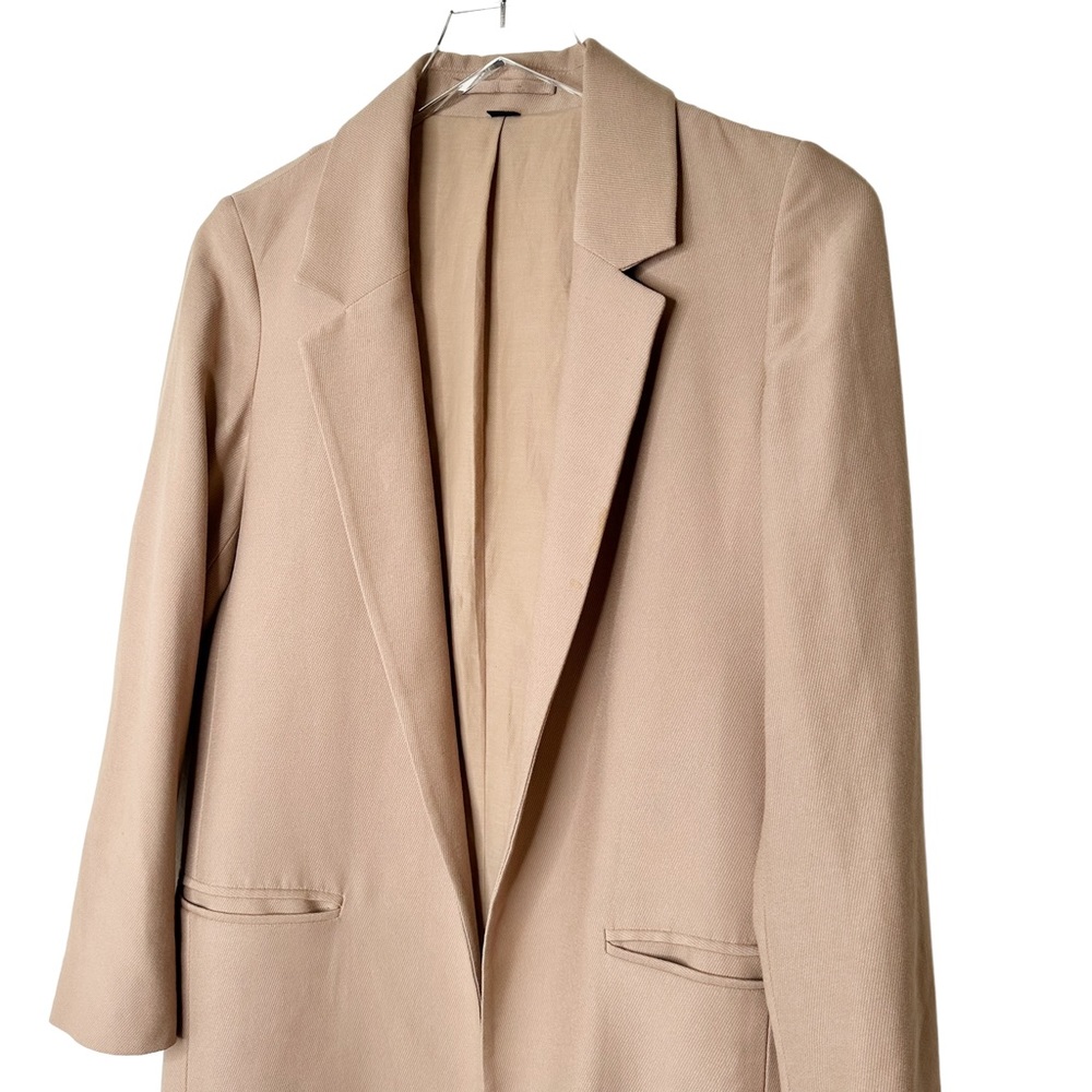 All Saints Oversized Open Front Aleida Blazer in Rose Nude size 2 - Picture 7 of 12